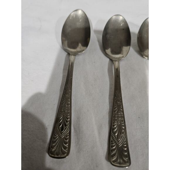 Vintage 6 Silver Metal Spoons - Picture 2 of 4
